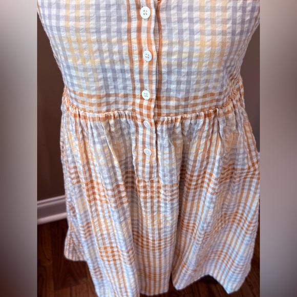 Women’s MADEWELL Cap-Sleeve Button-Front Mini Dress in Plaid- Size XS - Picture 10 of 11